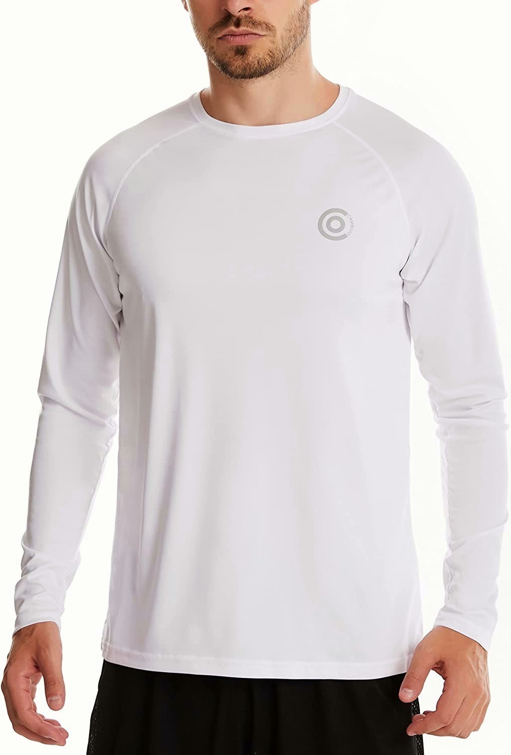 CAMBIVO UPF 50+ Long Sleeve Fishing Shirts for Men (Gray, White) $6.99 + Free Shipping w/ Prime or on $25+