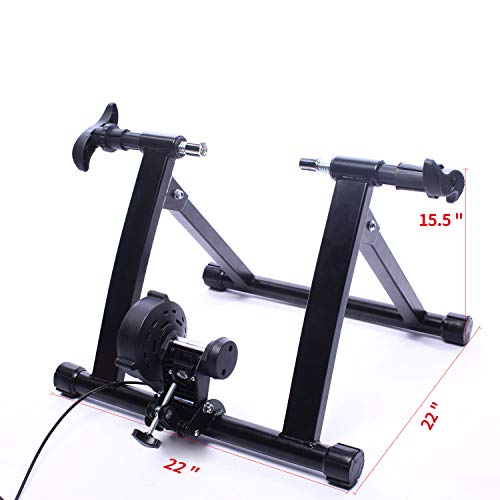 BalanceFrom Bike Trainer Stand Steel Bicycle Exercise Magnetic Stand with Front Wheel Riser Block $27.77 + Free Shipping
