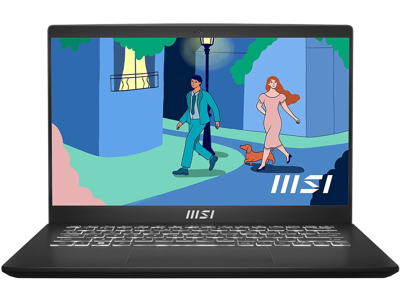 14" MSI Modern 14 Laptop Intel Core i5 12th Gen 1235U (1.30GHz) 8GB Memory 512 GB NVMe SSD Intel Iris Xe Graphics $499 + Free Shipping