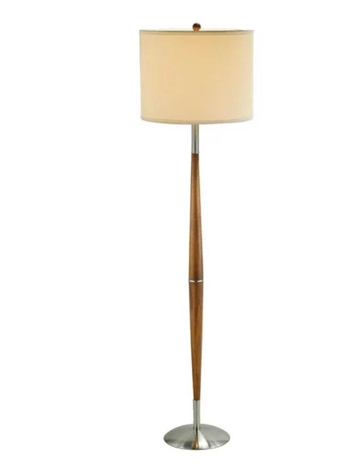 61" Adesso Hudson Floor Lamp, Maple Eucalyptus Wood $80.75 + Free Shipping