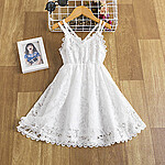 Little Girls' Solid Dresses $7.99, Little Girls' Lace Dress $9.99 + Free Shipping