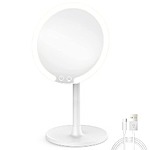 Easehold Rechargeable Lighted Makeup Mirror, Desk Vanity Mirror $19.79 + Free shipping w/ Prime or $25+