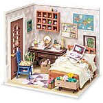 ROBOTIME Miniature Dollhouse DIY House Craft Kit (Various Styles) $12.90 + Free Shipping