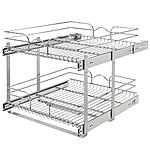 Rev-A-Shelf 21&quot;x22&quot; 2-Tier Wire Pull Out Cabinet Drawer Basket $104.03 + Free Shipping