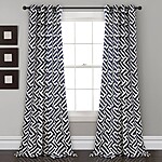 2pk 52&quot;x84&quot; Light Filtering Giovana Curtain Panels Navy - Lush Décor $8.84 + Free Shipping on $35+