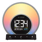 Soluna-S Light Black Tabletop LCD Wake-up Sunrise Alarm Clock w/Temp &amp; USB Port $13 + Free S&amp;H w/ Walmart+ or $35+