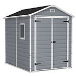 Keter 213413 Manor DD 6' X 8'  All Weather Outdoor Tool Storage Shed, Grey $832.49 + Free Shipping