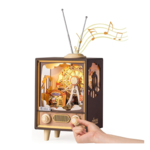 ROBOTIME Wooden Music Box 3D Puzzles DIY Model Kit (Sunset Carnival) $22 + Free Shipping