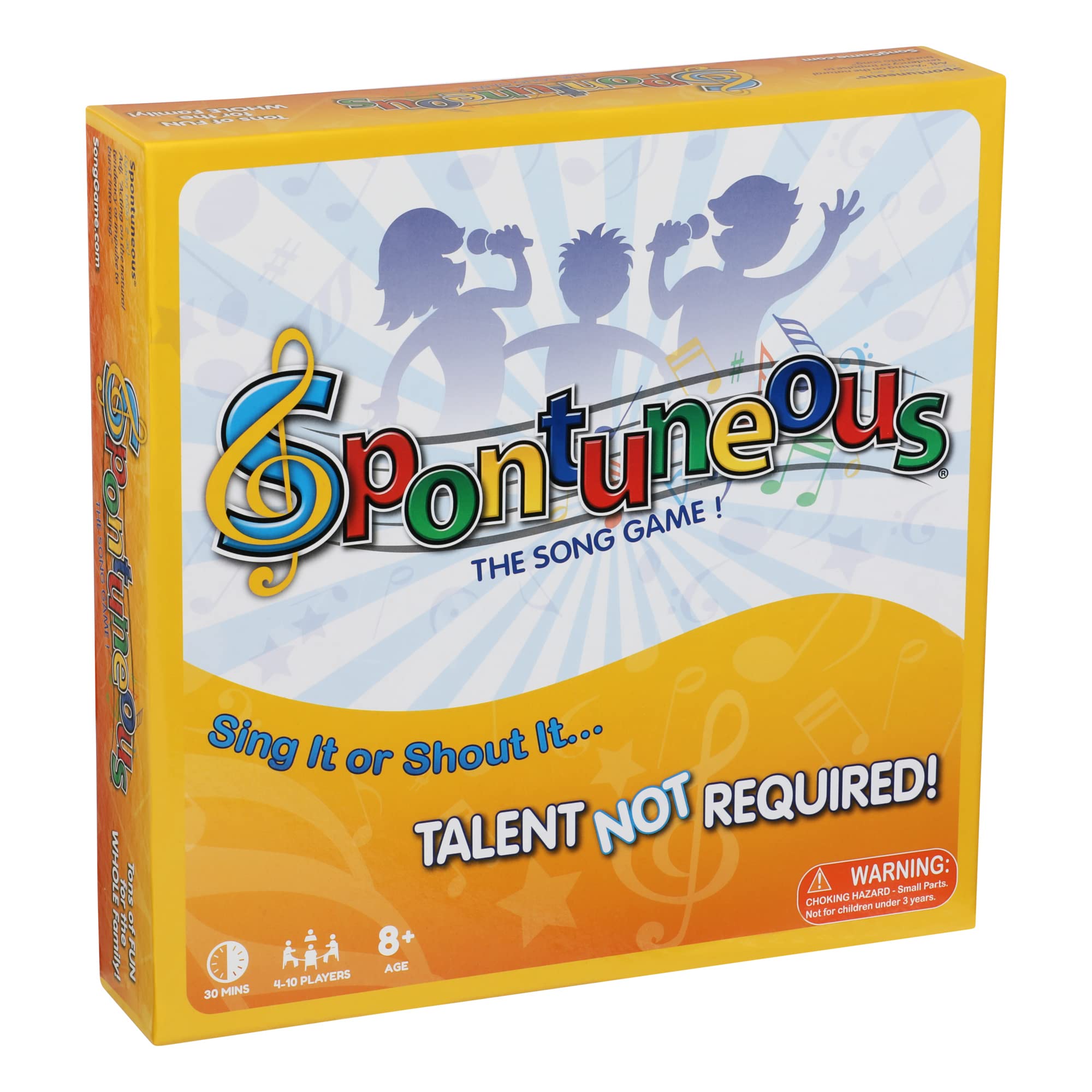 Spontuneous The Song Game Sing It or Shout It Family Party Board Game $12.27 + Free Shipping w/ Prime or on $35+