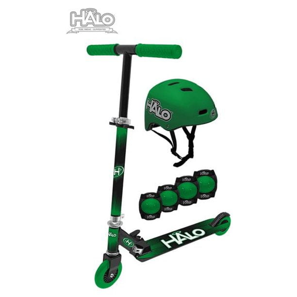 Halo Rise Above Halo Scooter, Pads, Helmet Combo (Green or Purple) $23.62 + Free S&H w/ Walmart+ or $35+
