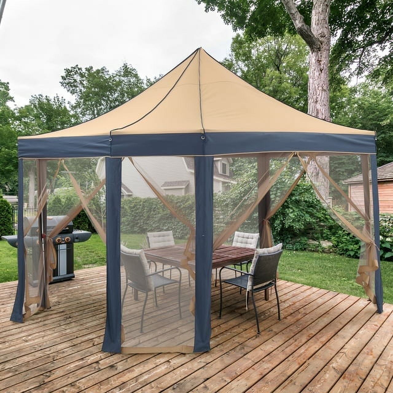 Ainfox 10' x 13'  Pop up Gazebo Canopy Portable Outdoor Backyard Tent with Mosquito Netting $99.99 + Free Shipping