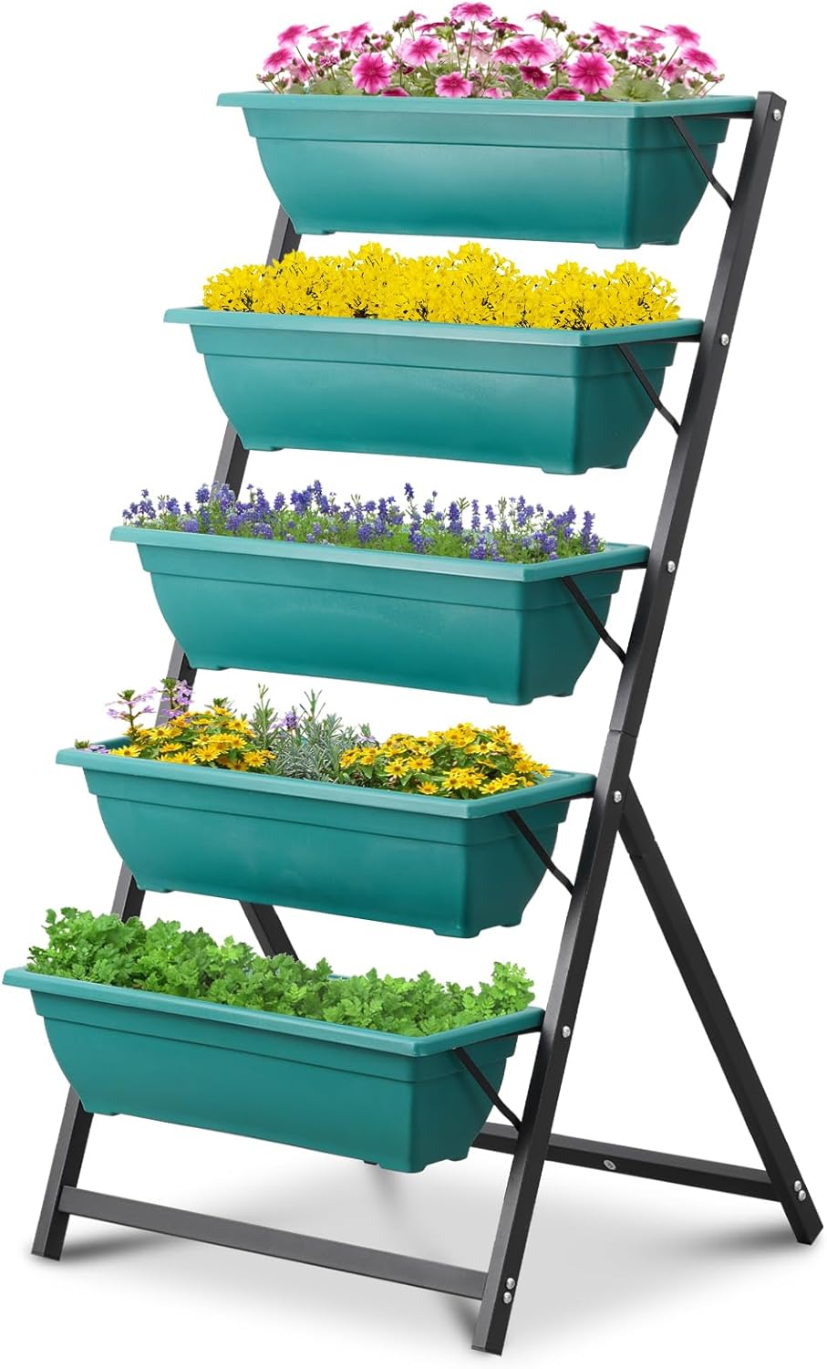 Ainfox 5-Tier Vertical Garden Bed with 5 Garden Planter Boxes (Green) $45 + Free Shipping