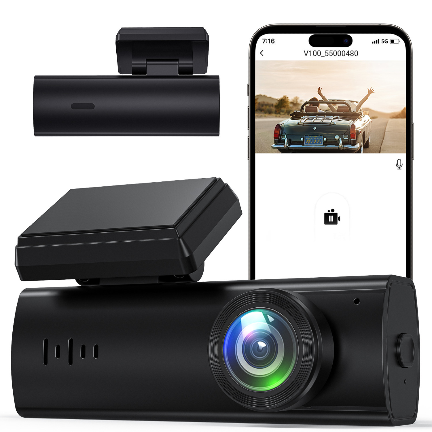 Nexpow Car Dash Cam WIFI FHD 1080P Car Camera, Dashcam Front with WDR Night Vision $9.99 + Free Shipping w/ Walmart+ or $35+