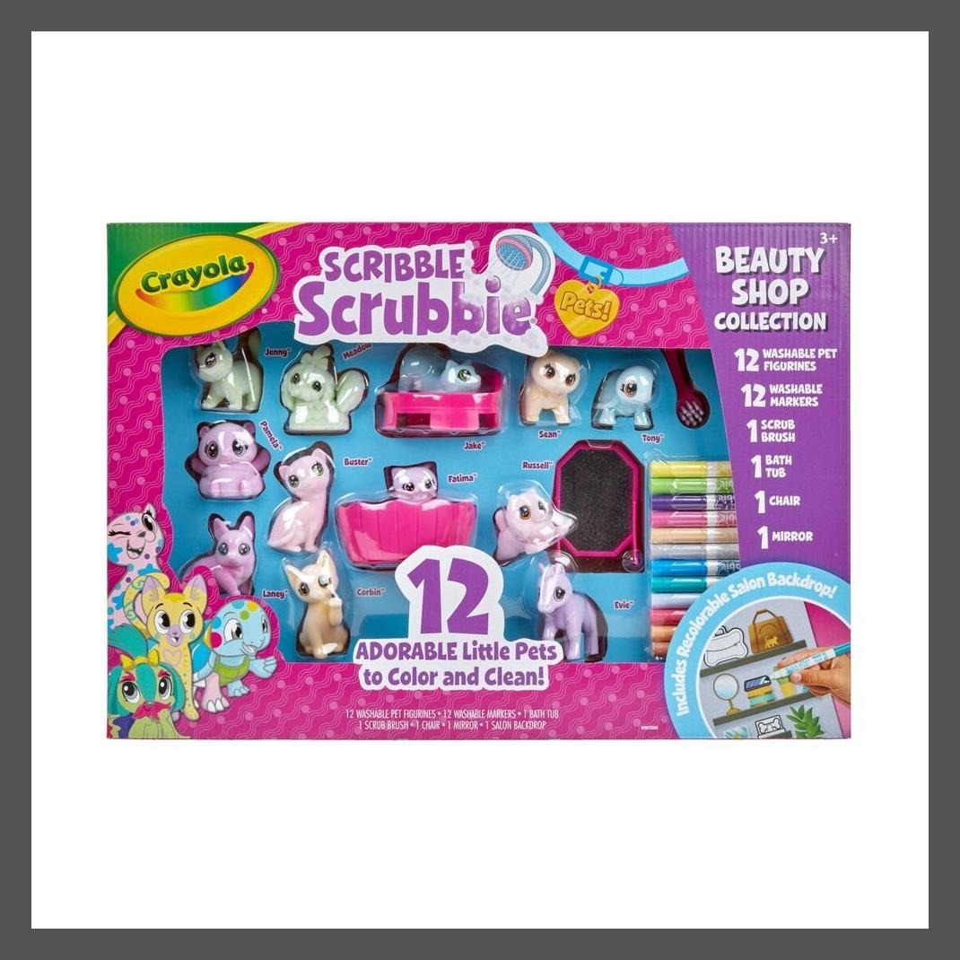 Crayola Scribble Scrubbie Pets Beauty Shop Drawing and Coloring Kit 10
