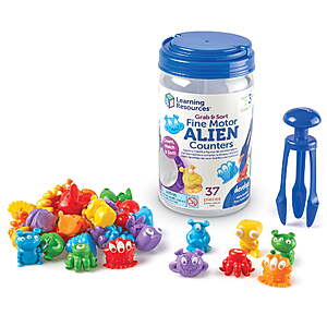 Learning Resources Grab and Sort Toddler Fine Motor Skill Builder 37 PC $  6.38 + Free S&H w/ Walmart+ or Prime