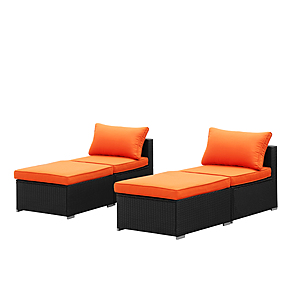 Ainfox 4-PC Outdoor Seating Set (Orange) $  159.99 + Free Shipping