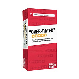 WHAT DO YOU MEME? Over-Rated The Game of Ridiculous Reviews - Adult Party Games for Social Gatherings $  6.01 + Free Shipping w/ Prime or on $  35+