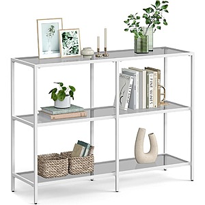 VASAGLE 39.4" Console Table with 3 Shelves (2 colors)
