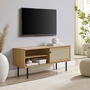 Modway Cambria Rattan TV 47" Stand (Oak or Black) $  99.95 + Free Shipping