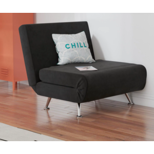 DHP Mikko Seater Flip Chair, Black Microfiber $103 or Gray $104 + Free Shipping