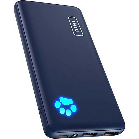 INIU 10000mAh Slimmest Triple 3A Portable Charger (Blue) $9.89 + Free Shipping w/ Walmart+ or $35+