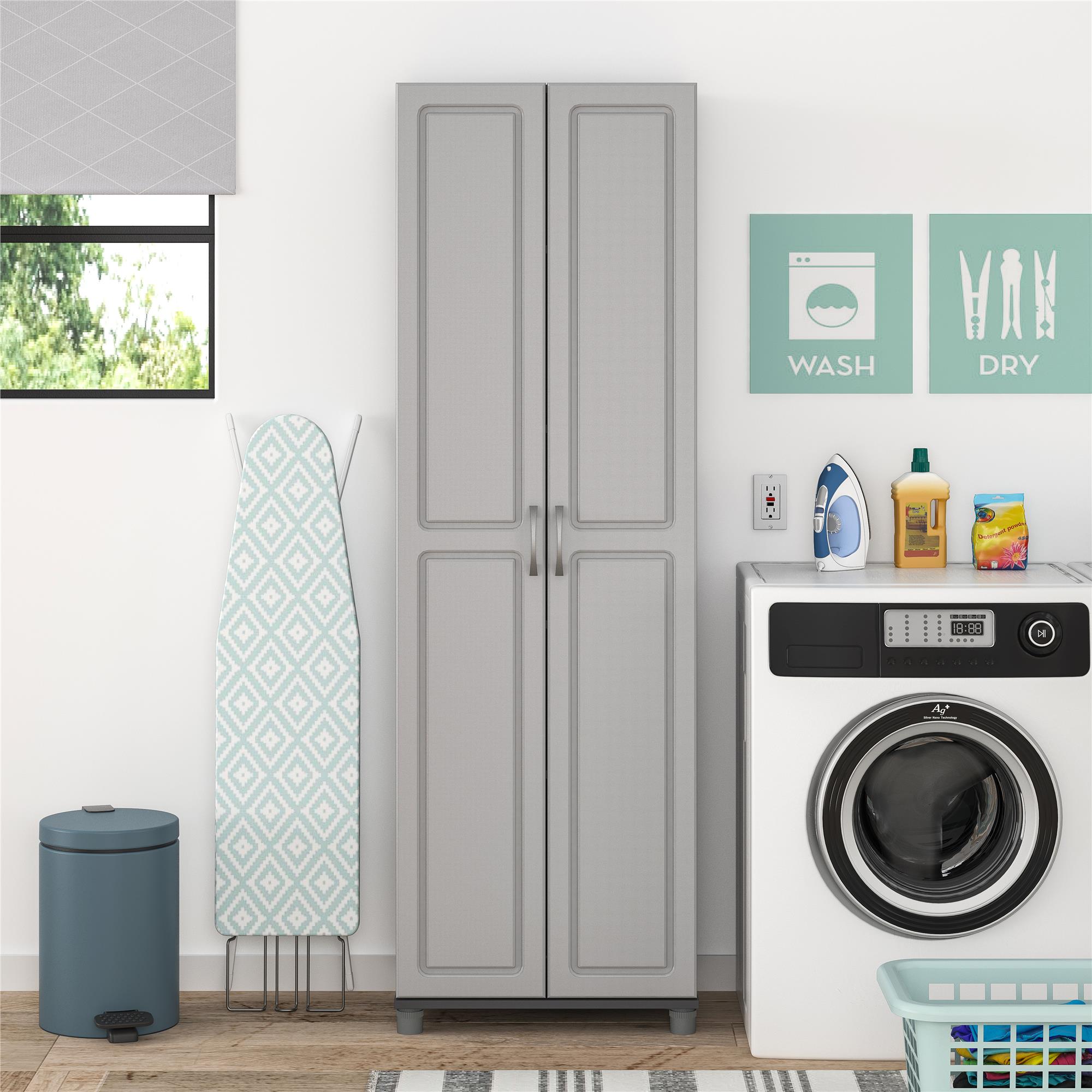 23 7 W X 15 4 D X 75 H Systembuild Utility Storage Cabinet 3