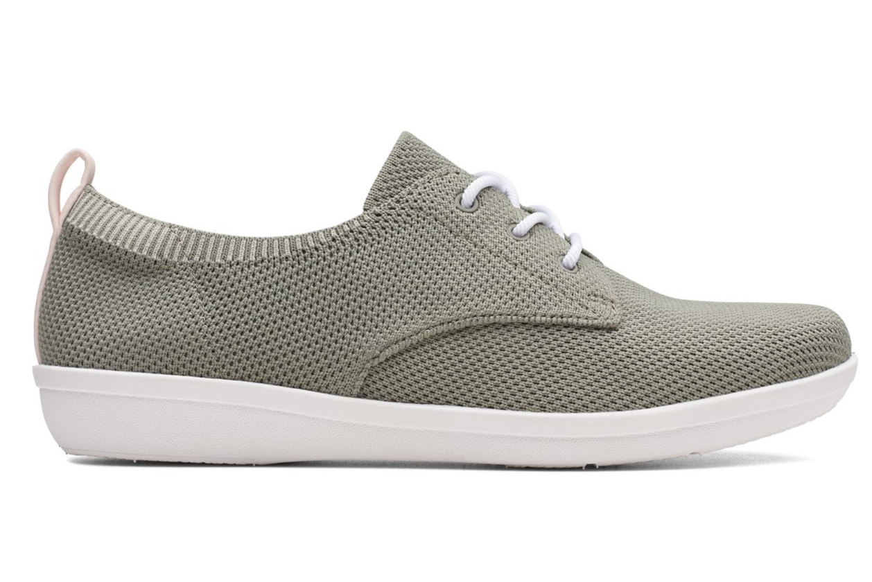 Clarks Women's Ayla Reece Sneaker (olive) $30 + Free shipping