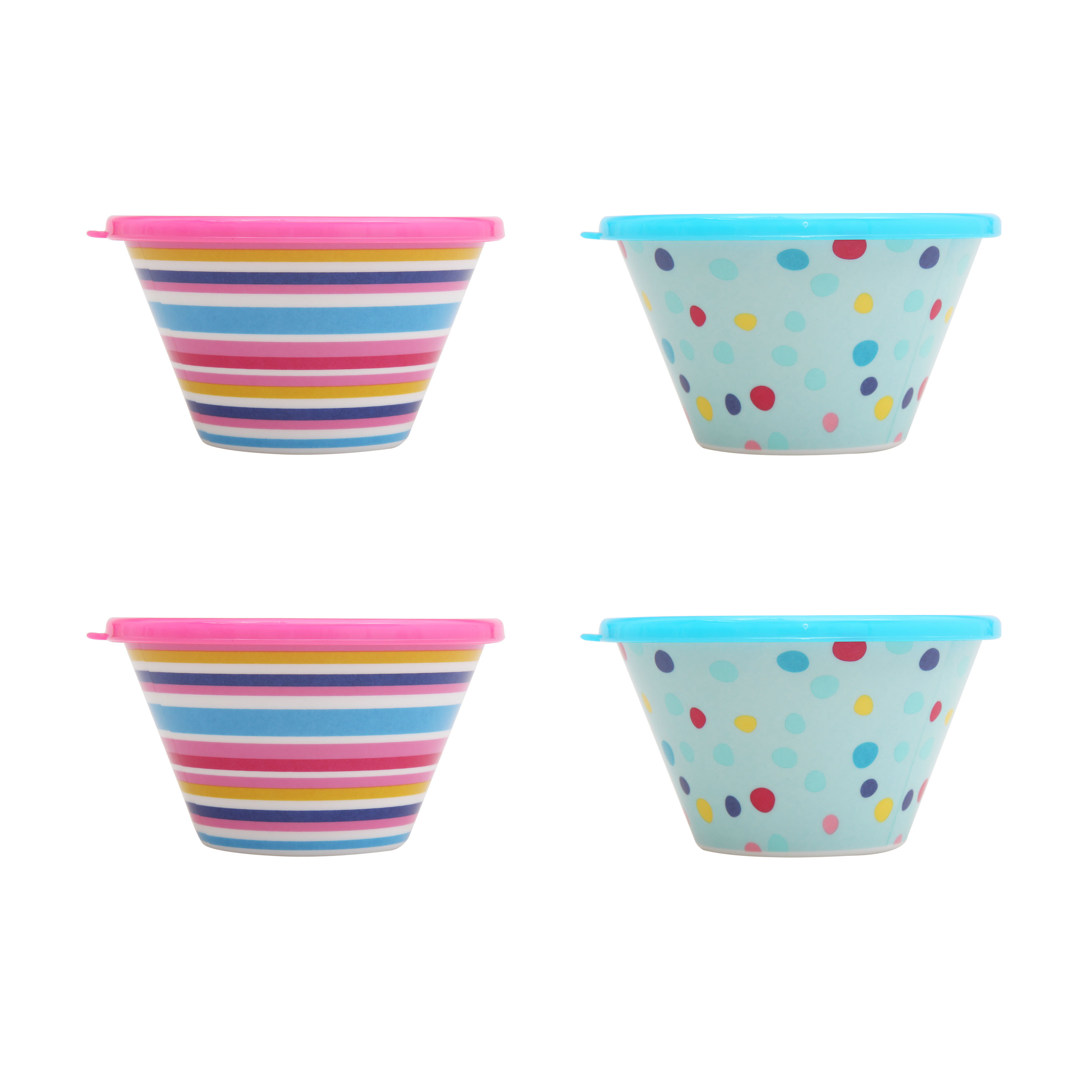 Mainstays Kids 4 Pack Bowls w/ Lid $4.48 & Melamine Plate Weather $5.84 + Free store pickup at Walmart