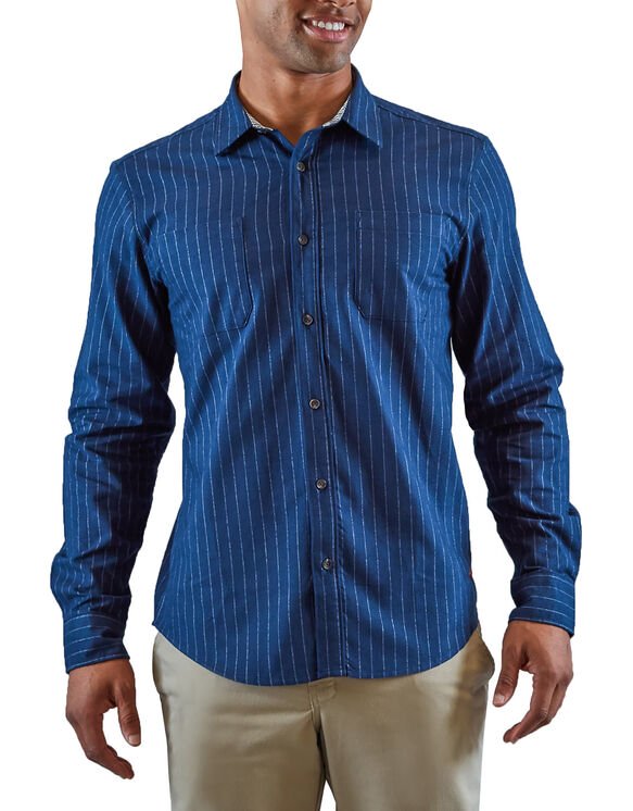 Dickies Heritage Long Sleeve Shirt (Blue) $15 + Free shipping