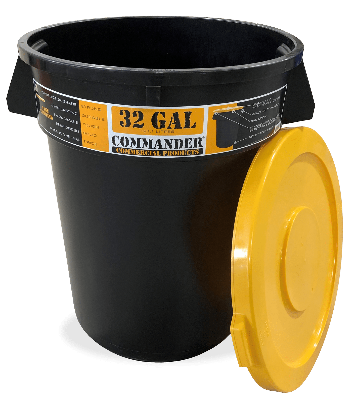 Select Lowes In Store Only Commander Commercial 32 Gallon Black