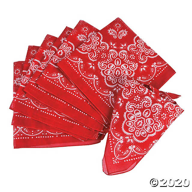 12-pack Adult Size Bandanas (red) $10 + Free shipping
