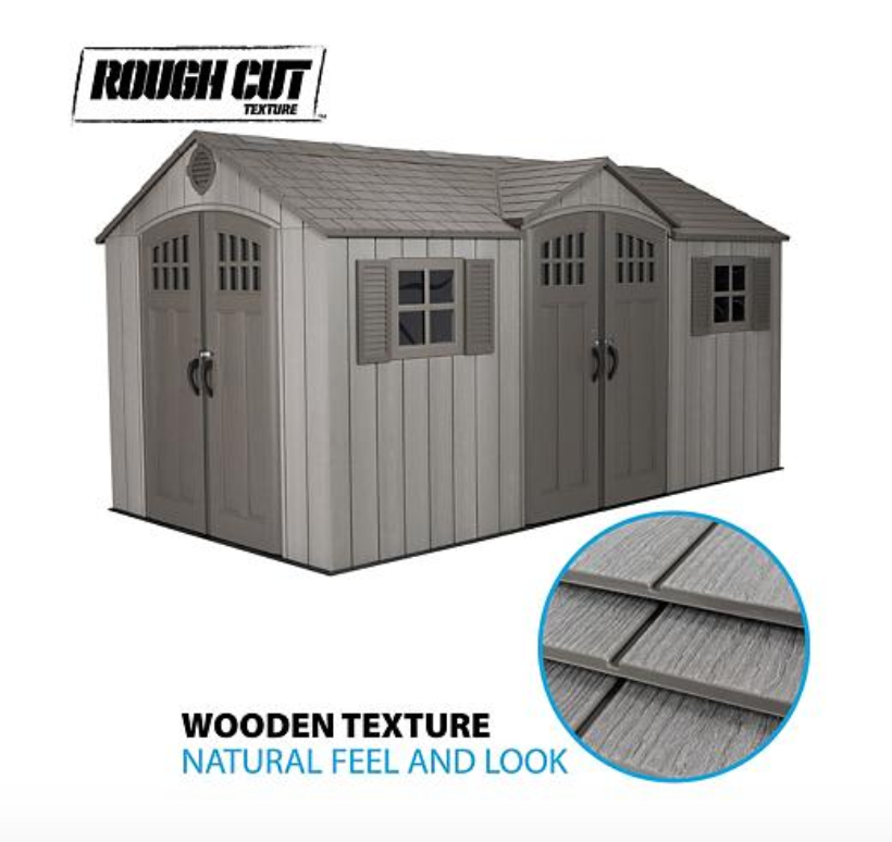 Sam's Club Members Lifetime 15' x 8' Rough Cut DualEntry Outdoor