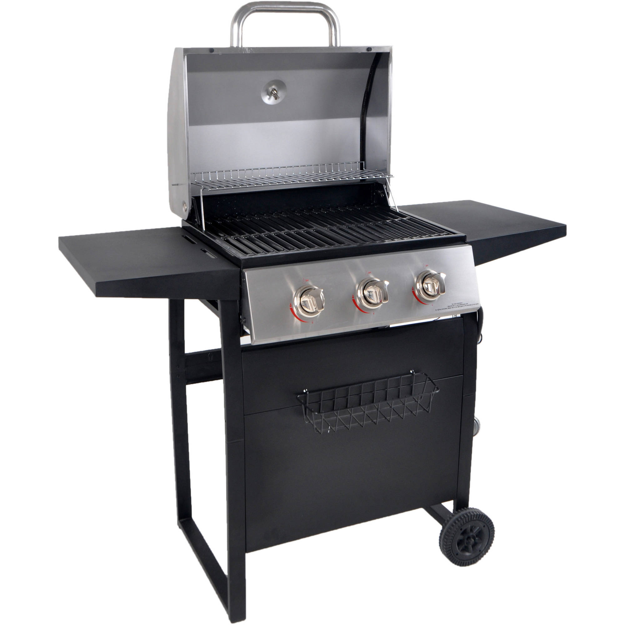 RevoAce 3-Burner Space Saver Gas Grill, Stainless and Black $144 + Free shipping