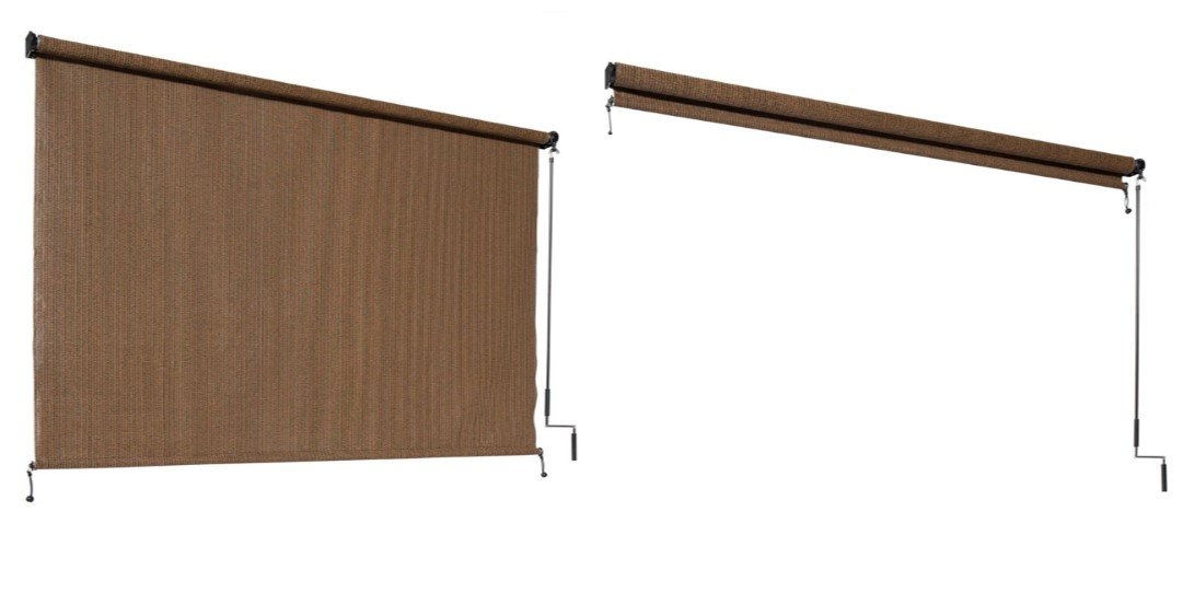 4' x 6' Coolaroo Exterior Roller Shade w/ UV Protection (Mocha) $45 + Free shipping