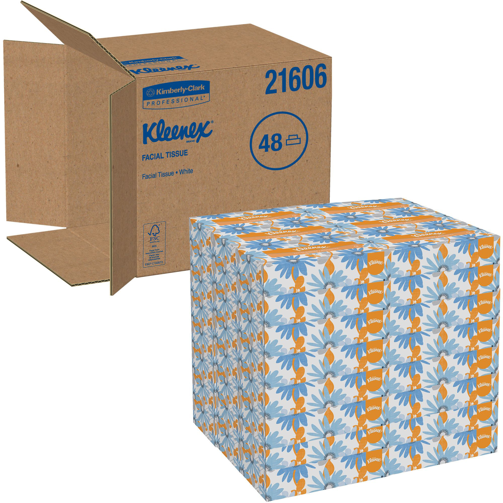 48 Boxes Kleenex Professional Facial Tissue for Business (125 tissues each box) $58 + Free shipping