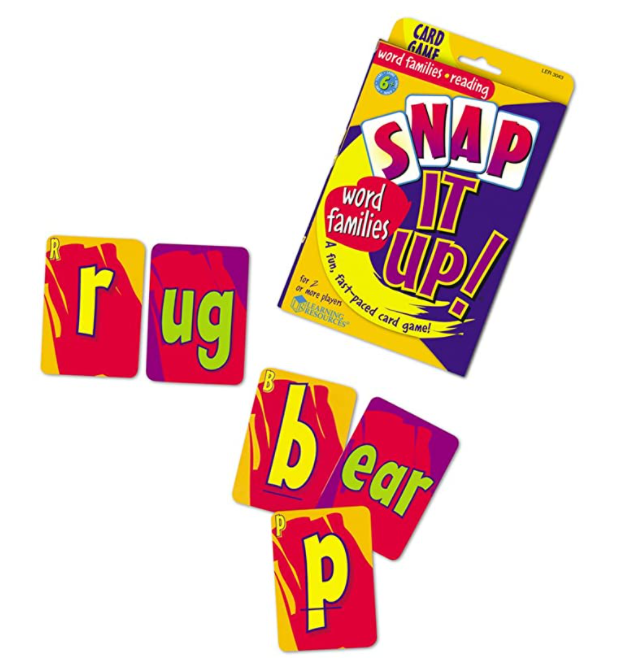 90 Cards Learning Resources Snap It Up! Phonics & Reading Card Game $6.75 + Free shipping w/ Prime or $25+