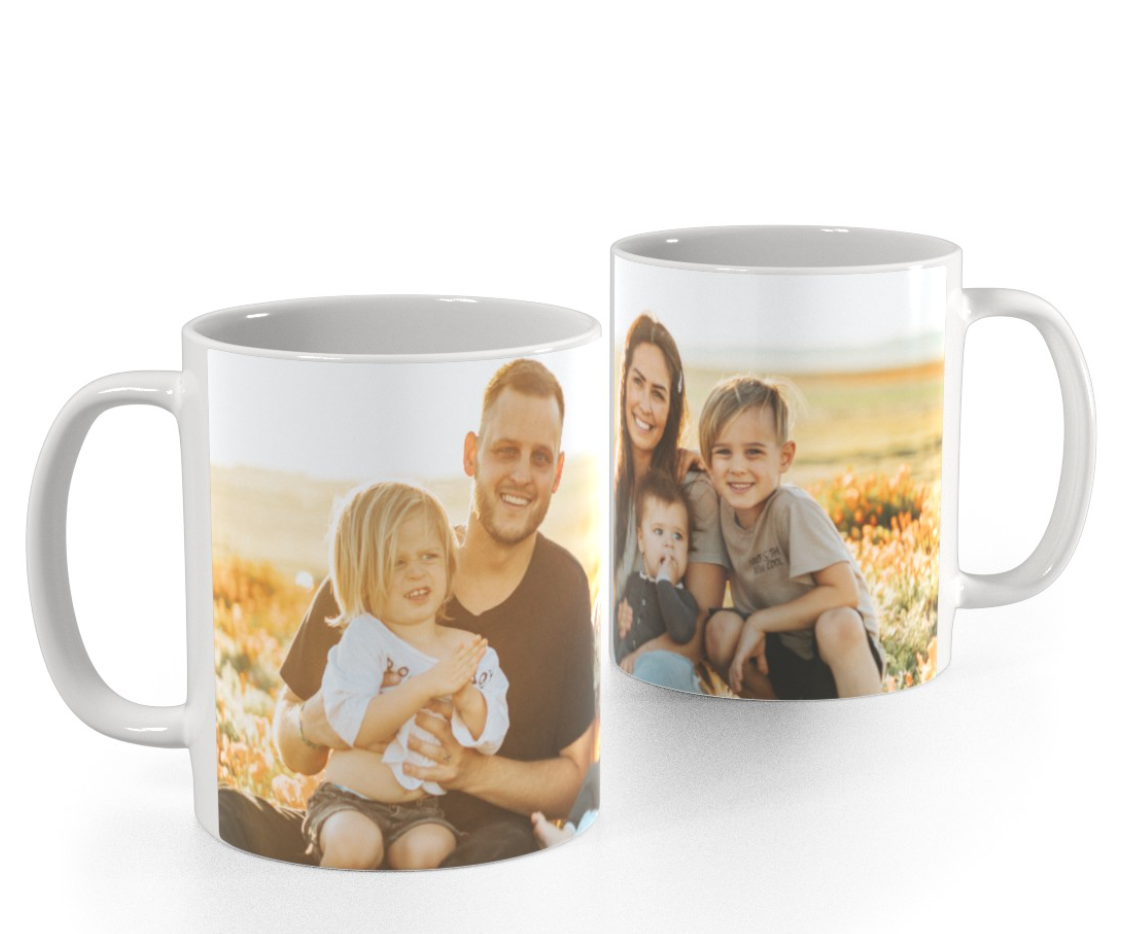 11oz Photo Mug (white) $5.21 or 15 oz Photo mug (white) $5.91 + Free store pick up at Walmart