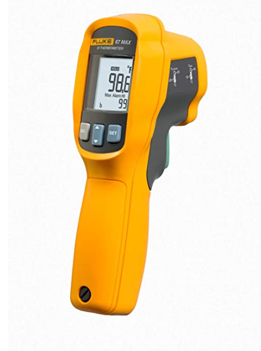 Fluke 67 MAX Clinical Non-Contact Digital Infrared Thermometer, Human Forehead Scan with Built-in Body Scan $82.92 + Free shipping
