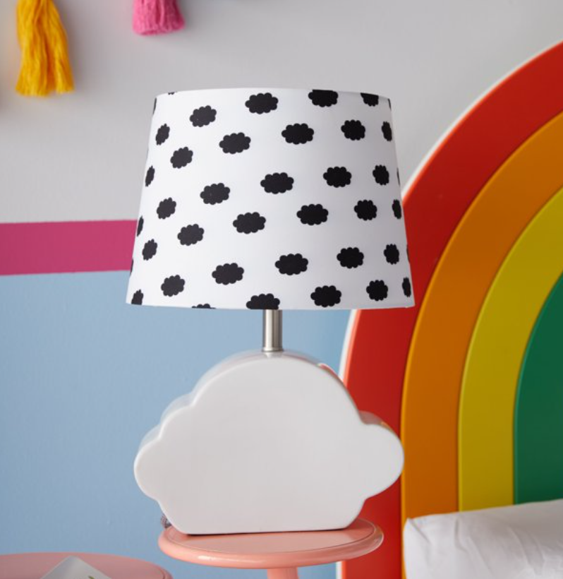 Cloud Patterned Shade with Ceramic Cloud Shaped Base by Drew Barrymore Flower Kids $14.67 + Free shipping w/ $35