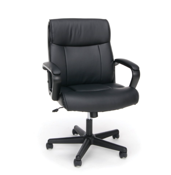 OFM Essentials Collection Leather Office Chair with Arms $64.24 + Free shipping