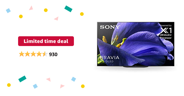 Sony XBR-55A9G 55-inch TV: MASTER Series BRAVIA OLED 4K Ultra HD Smart TV with HDR and Alexa Compatibility - 2019 Model - $1399.00