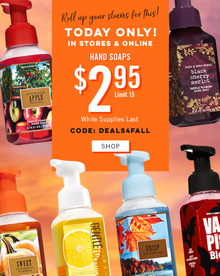 Bath And Body Works Hand Soaps 295 Today 95 Only