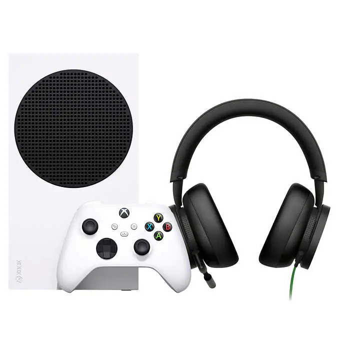 Xbox Series S Console with Headset, Game Pass a nd Voucher 