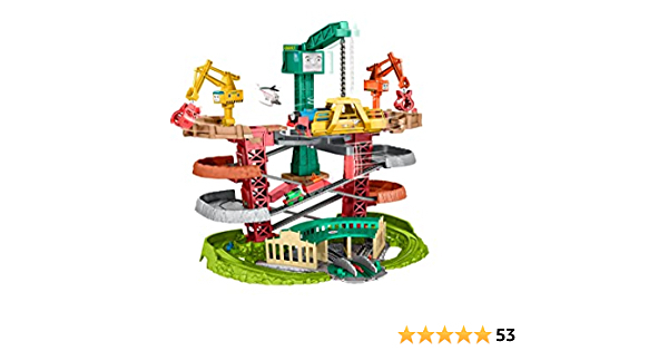 Thomas & Friends Trains & Cranes Super Tower, motorized train and track set for preschool kids ages 3 years and up - $66.40