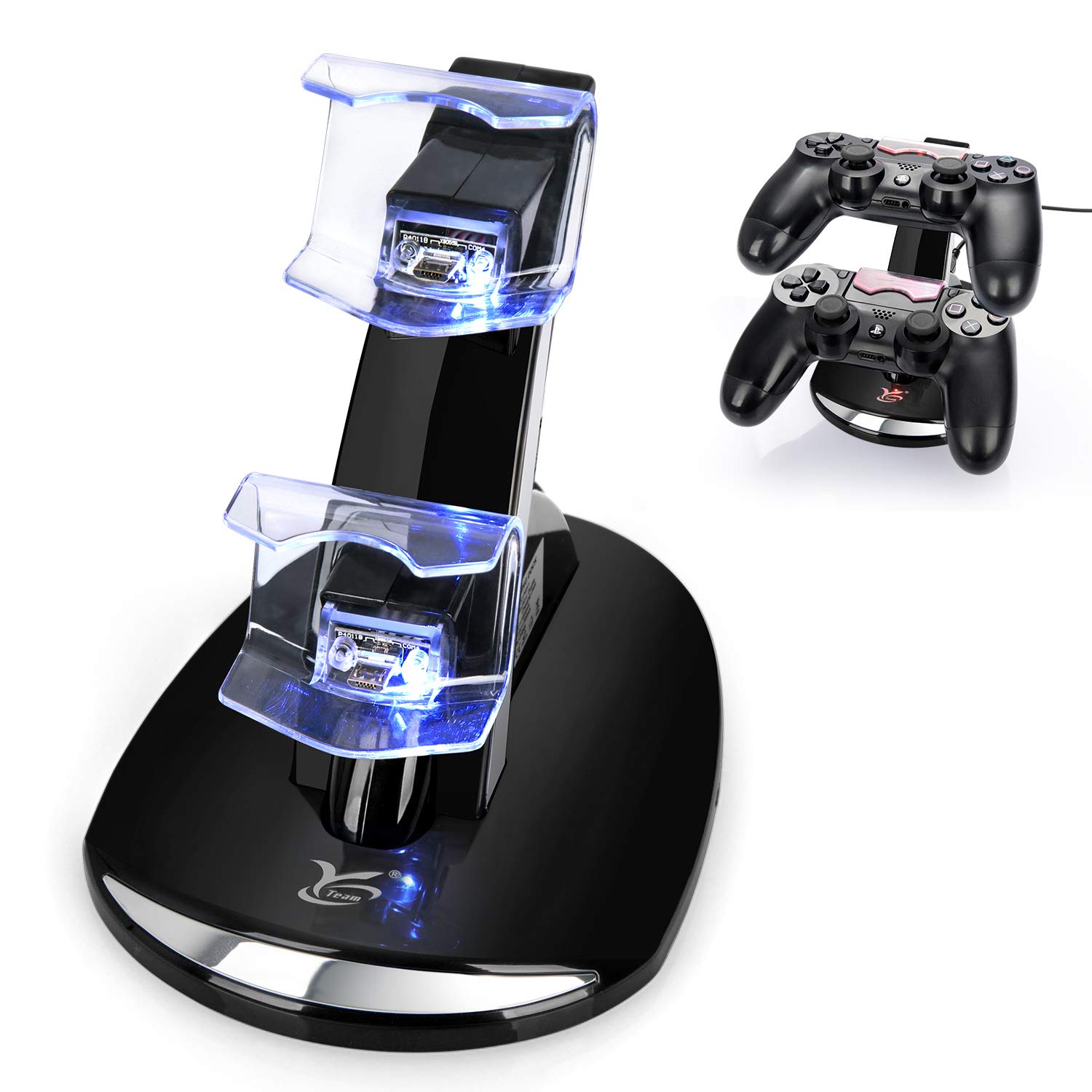 PS4 Controller Charger, Y Team Playstation 4 / PS4 / PS4 Pro / PS4 Slim Controller Charger Charging Docking Station Stand for $6.99@amazon