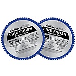 [In Store Only, YMMV] Avanti 10 in. x 60-Tooth Fine Finish Miter Saw Blade Value Pack (2-Pack) $24.97