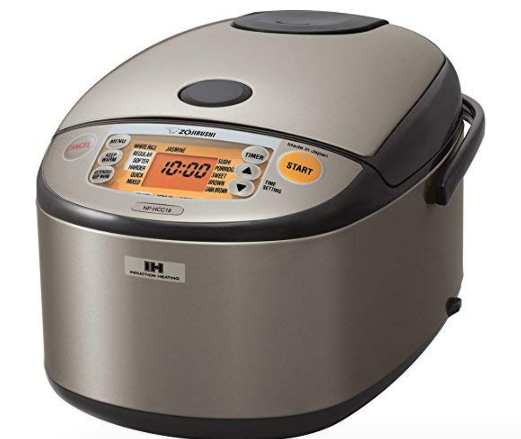 Zojirushi NP-HCC18XH Induction Heating System Rice Cooker and Warmer, 1.8 L, Stainless Dark Gray $239.99