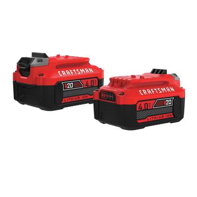 Craftsman V20 20 volt 4 Ah Lithium-Ion High Capacity Battery 2 pc. - Ace Hardware $79.99