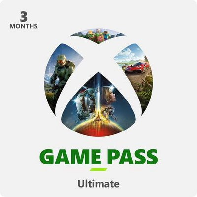 Xbox Game Pass Ultimate 3 Month Subscription (digital) : Target $34.99