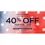 ae.com 40% off your purchase + free shipping